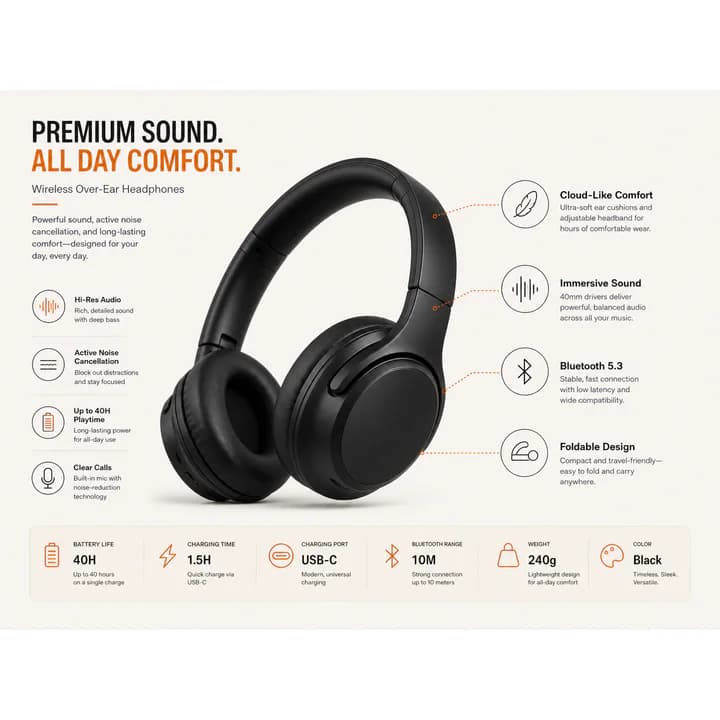 Headphone infographic